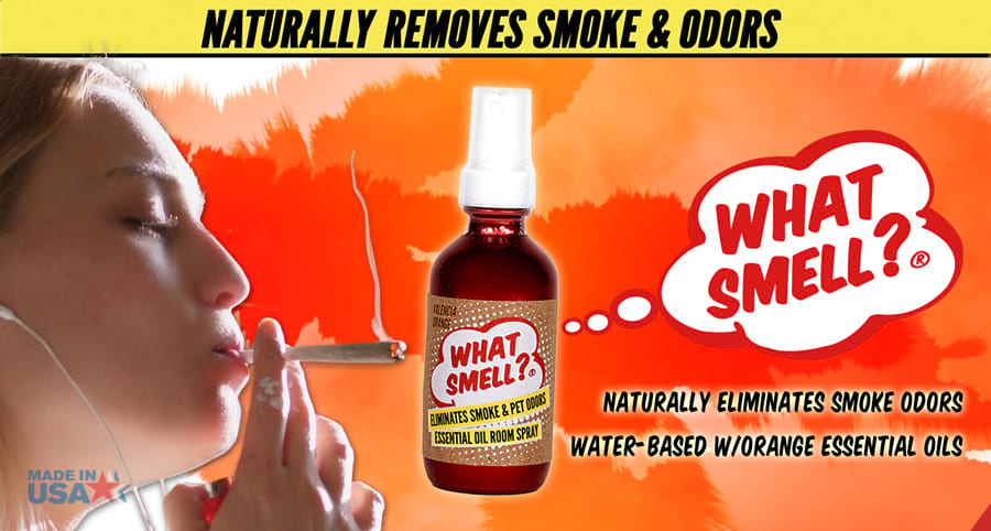 What Smell? Eliminates Smoke Odors with Spray and removes 2nd Hand Smoke and Odors with filter. The only Natural way to Remove Smoke Odors from the air